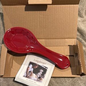Longaberger Spoon Rest- Tomato